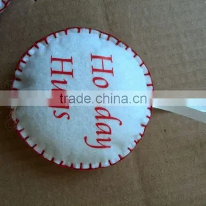 Felt Handmade Christmas Decoration/christmas Ornaments, Round thumbnail-5
