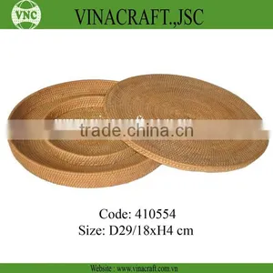 Rattan Basket With the Recessed Seperated Areas thumbnail-1