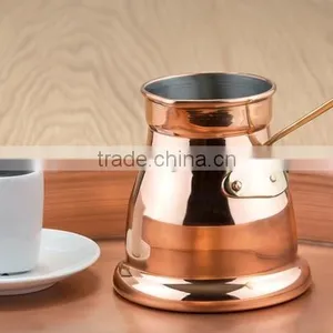 Indian Copper Handcrafted Coffee Pot for Traditional of Turkish thumbnail-1