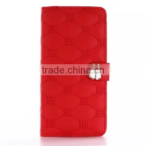 Embroidery Embossing Flower Flip Leather Phone Case With Magnet Clasp for IPhone 7 Plus thumbnail-3