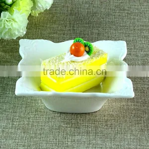 China Factory Cheap Cute White Porcelain Dishes,Ceramic Plates Dishes Wholesale thumbnail-1
