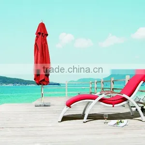 Ding Dong Feng Garden Plastic Sun Lounger Rattan Lounge Furniture thumbnail-2