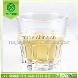 Machine Press Drinking Glass Embossed Whiskey Glass thumbnail-1