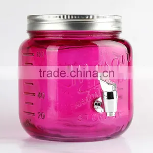 2.5L New Style Glass Dispenser,MASON Dispenser thumbnail-1