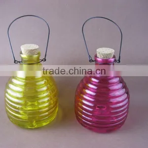 Glass Bee Catcher ,colored Handing Glass Bee Catcher With Cork Stopper,glass Insect Catcher thumbnail-1