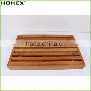 Bamboo Bread Slicer Bread Crumb Catcher Tray Homex BSCI/Factory thumbnail-1
