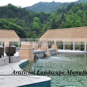 Home Decoration Eco-friendly Extrusion Plastic Synthetic Thatch Roof for Decoration thumbnail-1