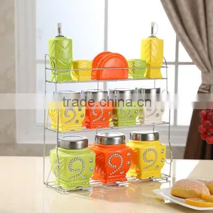 12 Pcs Ceramic Airtight With Matal Lid&stand thumbnail-2