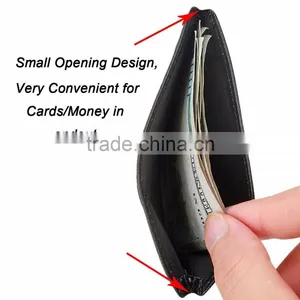 RFID Genuine Leather ID Business Credit Card Holder Italian Vegetable Tanned Leather Durable Ultra Multiple Slim thumbnail-4