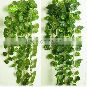 GNW FLV12 Wholesale Artificial Plastic Leaves Hanging Vine for Home Christmas Decoration thumbnail-1
