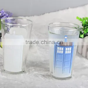 Custom Design Hot Sale Temperature Color Change Glass Cup thumbnail-1