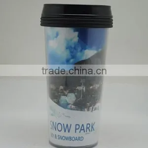 16 OZ Plastic Double Wall Travel Mug Tumbler With Photo Insert thumbnail-6