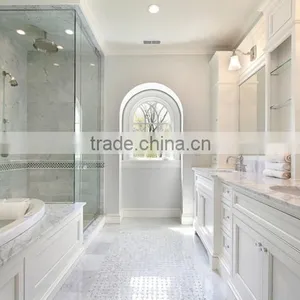 Cheapest Floor Decoration Natural Stone White Floor Marble Tiles thumbnail-1