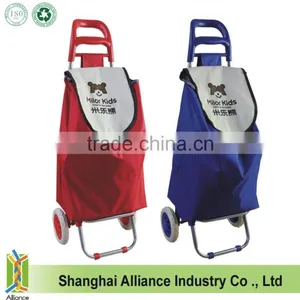 2 Wheels Portable Folding Shopping Trolley Cart thumbnail-4
