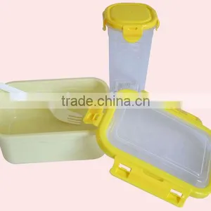 Food Grade Plastic Microwaveable Lunch Box and Water Bottle Set thumbnail-2