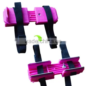 Kids Ice Skate Adjustable Double Runner Ice Skate Beginner Childs Bob Skatestoddlers and Young Children First Skates With Strap thumbnail-5