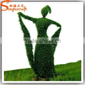 Wholesale Garden Decorative Aritificial Plant Penguin Topiary Sculpture Large Outdoor Decoration Topiary Sculpture thumbnail-6