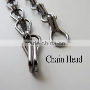 Wholesale 12mm Decorative Silver Color Metal Aluminum Chain for Decoration thumbnail-1