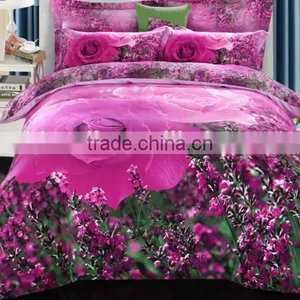 100% Polyester Digital Printed Flower Bedding Sheet/sleeping Bags/ Duvet Cover thumbnail-1