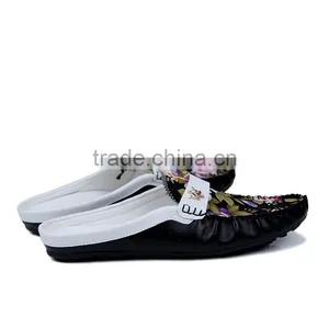 Brand Fashion Leather Peas Shoes Casual Loafers for Men, Adults Casual Shoes Slippers Have Sample for Male Made in Jinjiang thumbnail-3