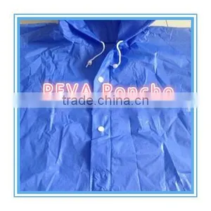 PEVA Ladder-Shaped Sky Blue Poncho thumbnail-5