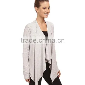 2016 Spring Open French Terry Fabric Thin Coats and Jackets for Women thumbnail-1