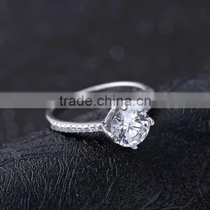 Hotsale Inspiratioanl Jewelry Classical Wedding Bands S925 Silver CZ Rings thumbnail-5