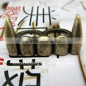 Vintage Teeth Double Rings, Valentine Rings, Best Jewelry Gifts thumbnail-1