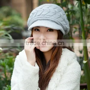 Stylish Autumn Knitted Cap Knitted Hat Double Layer Fashion Winter Hat for Young Girls SV005411 thumbnail-4