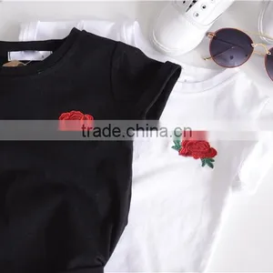 2-7 Years 2017 Wholesale Summer Cotton Embroidery White Kids Girls Blouses thumbnail-2
