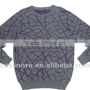 Cotton Men's Jacquard Sweater thumbnail-1