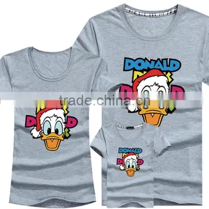 Cheap Wholesale Custom Fashion Print Green Family T-Shirt thumbnail-6