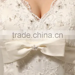 Guangzhou Mermaid Wedding Dresses With Lace and Bead Back Fishtail thumbnail-3