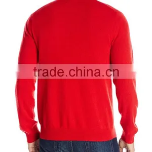 Latest Yarn Dyed Mens Sweaters Handmade Merino Wool Sweater thumbnail-2