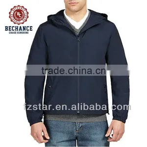 Sexy Nylon Hooded Windbreaker Jacket Men thumbnail-1