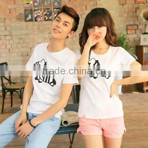 Hot Selling Short Sleeve T-shirt for Couples thumbnail-1