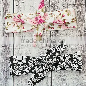 Best Selling Two Pieces Headband Set For Little Girl Fancy Floral Tie Headband Set Adorable Children Ornament NP-A-HA905-26 thumbnail-1