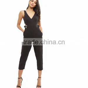 Black Womens Wholesale Playsuit thumbnail-1