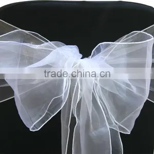 Factory Supply 18x 275cm ORGANZA SASHES CHAIR COVER BOW SASH WIDER SASHES FOR A FULLER BOW thumbnail-2