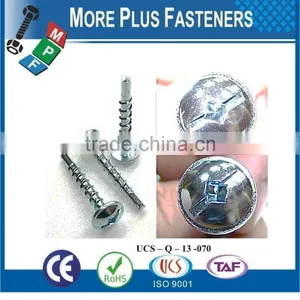 Made In Taiwan Special Screws Self Tapping Screw Round Head Slotted Square Recess Combi Self Tapping Screw Pin Nut With Knurl thumbnail-2