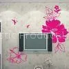 House Decorative Computer Designed Wall Flower Stickers F204 thumbnail-1