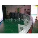 Outer Hanging RGB DIP Video Curved LED Display With Steel Cabinets thumbnail-1