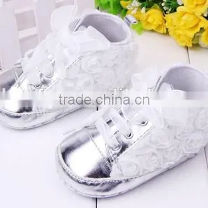 Fashion New Baby Girls First Walkers Flowers Shoes thumbnail-6
