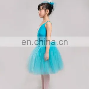 Wholesale Children'S Day Performance Fluffy Blue Tutu Dress thumbnail-2