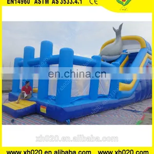 Commerical Whale Inflatable Bouncer With Slide thumbnail-1