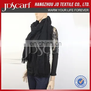 Hot Selling Fashion Warm Comfortable Long Plain Color Scarf thumbnail-3