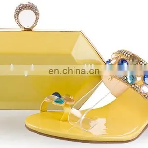 Hiah Quanlity Gold Matching Shoe and Bag Set to Mach Women thumbnail-1