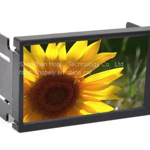 2 DIN 6.95 Inch LED Touch Screen Monitor With VGA for Car PC , Double DIN VGA Car Display With AV2 Reverse Camera First thumbnail-3