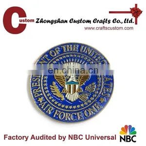 US Air Force One Custom Metal Military Coin With Palting Gold and Enamel thumbnail-1
