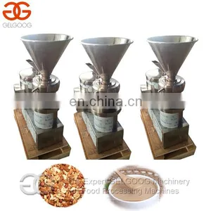 Commercial Hazelnut Paste Grinder Jam Producing Machine Pistachio Peanuts Butter Vertical Colloid Mill thumbnail-1